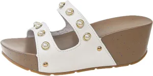 Casual Sandal Non Slip Sole Casual And Comfortable Women's Korean Thick Soled Height Increasing Pearl Slippers For Women