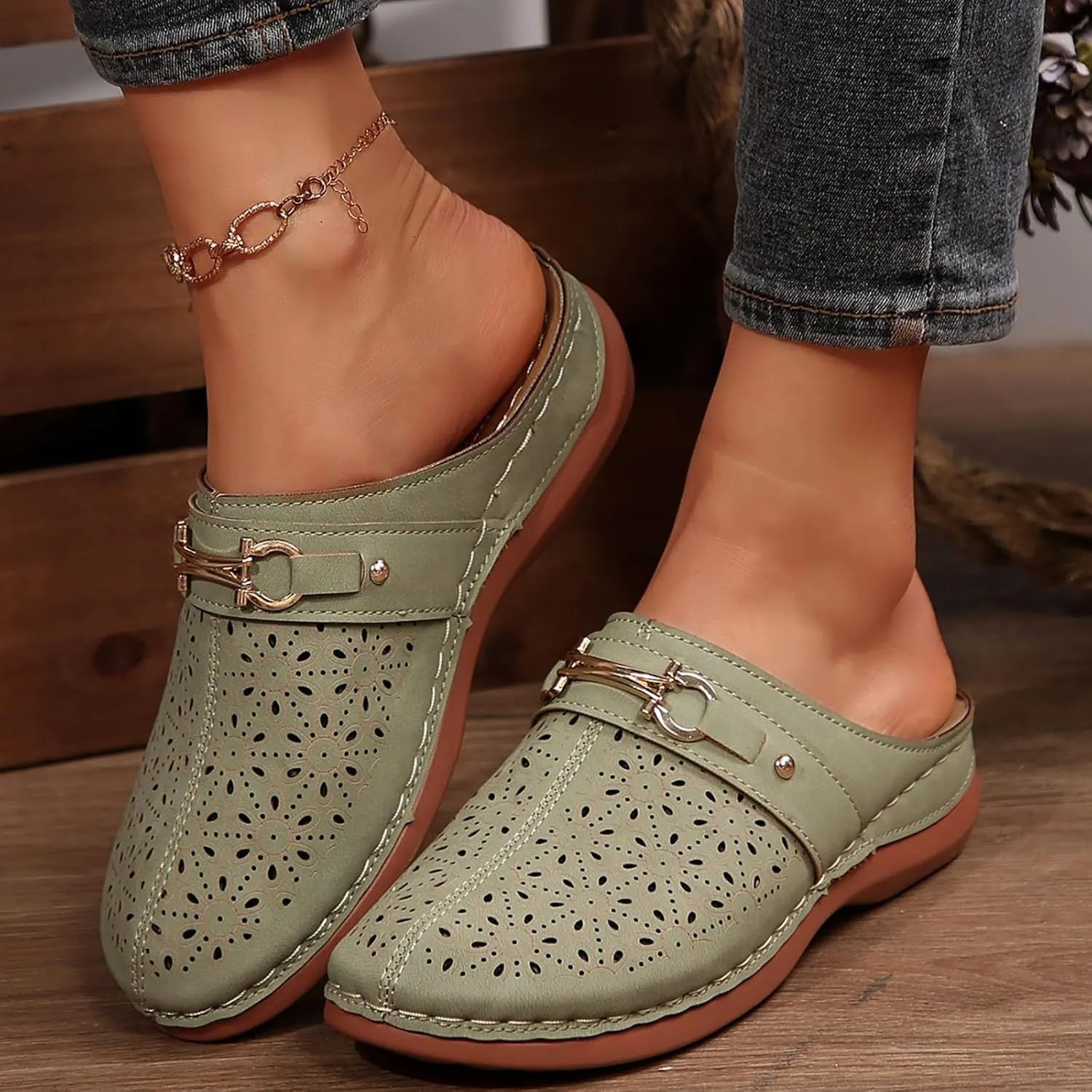 Casual Walking Wedges Women's Thick Soled Summer New Thong Sandals Border Large Size Casual Thick Soled Thong Sandals