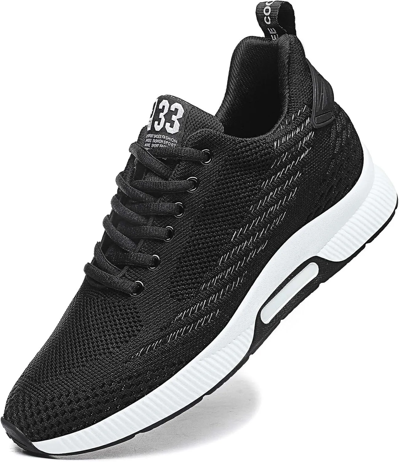 CERYTHRINA Men Elevator Sneakers Sports Shoes Invisible Height Increasing 2.36 Inches Taller Elevator Shoes Lace up Fashion Sneakers
