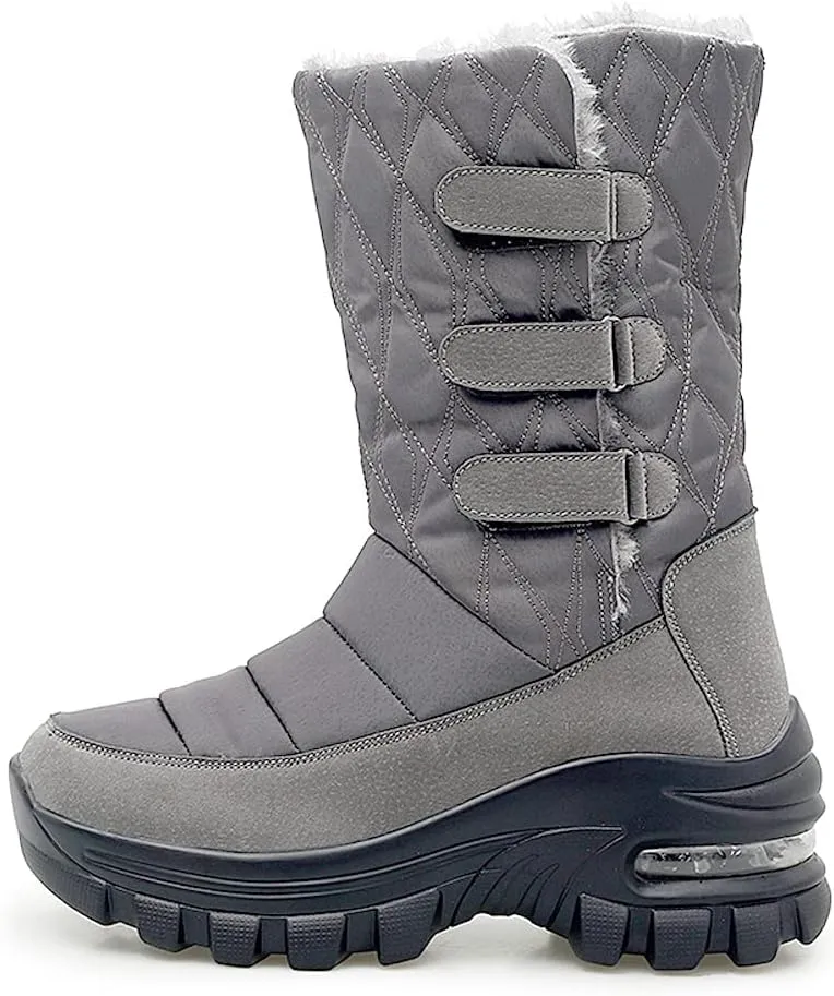 CERYTHRINA Womens Snow Boots Fur Lining Bootie Warm Ankle Booties Outdoor Thickening Winter Shoes