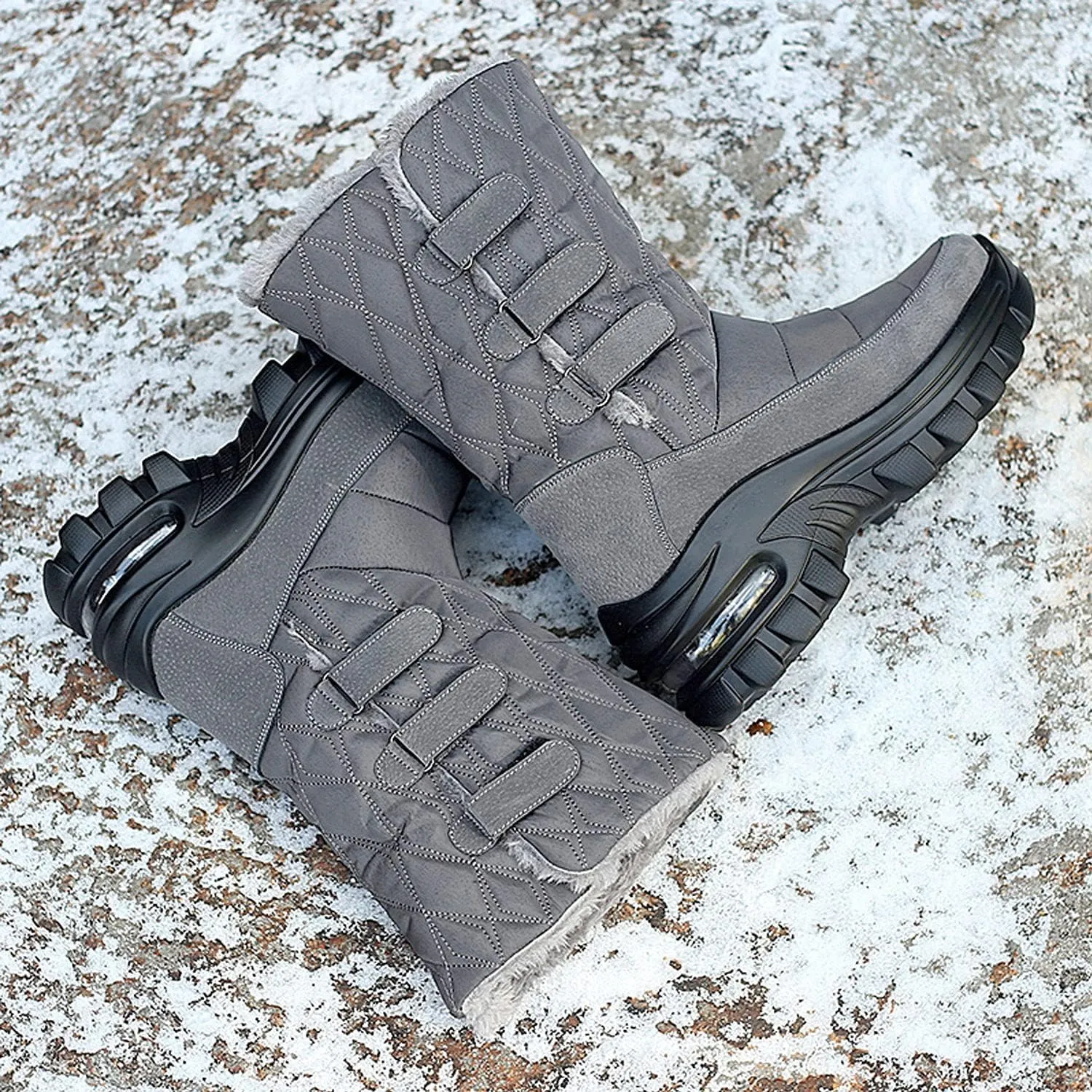 CERYTHRINA Womens Snow Boots Fur Lining Bootie Warm Ankle Booties Outdoor Thickening Winter Shoes