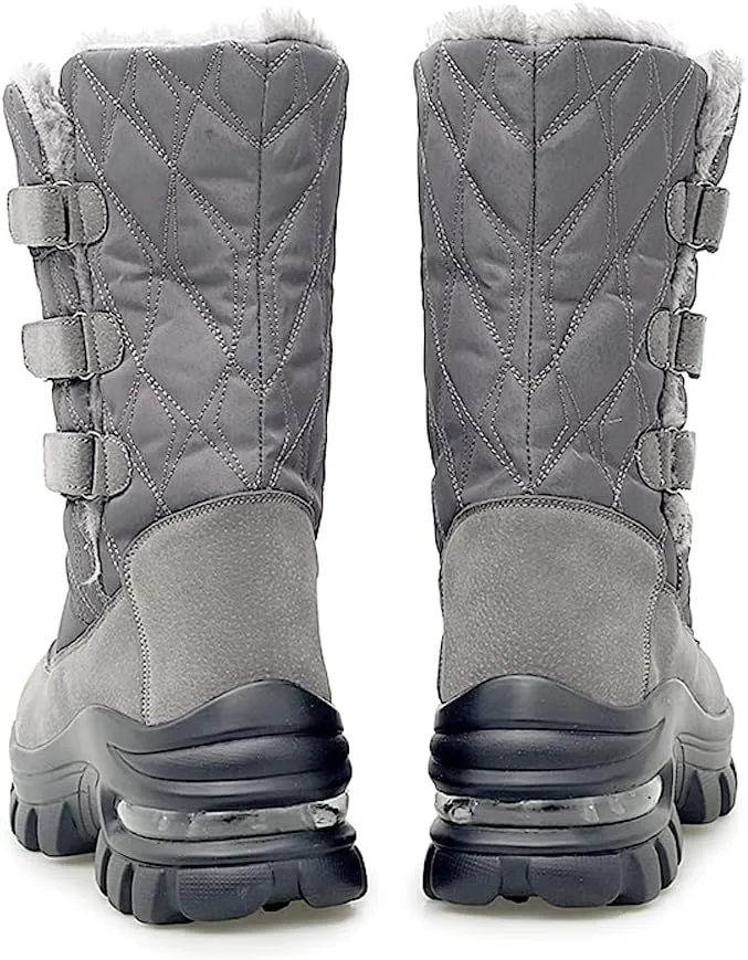 CERYTHRINA Womens Snow Boots Fur Lining Bootie Warm Ankle Booties Outdoor Thickening Winter Shoes