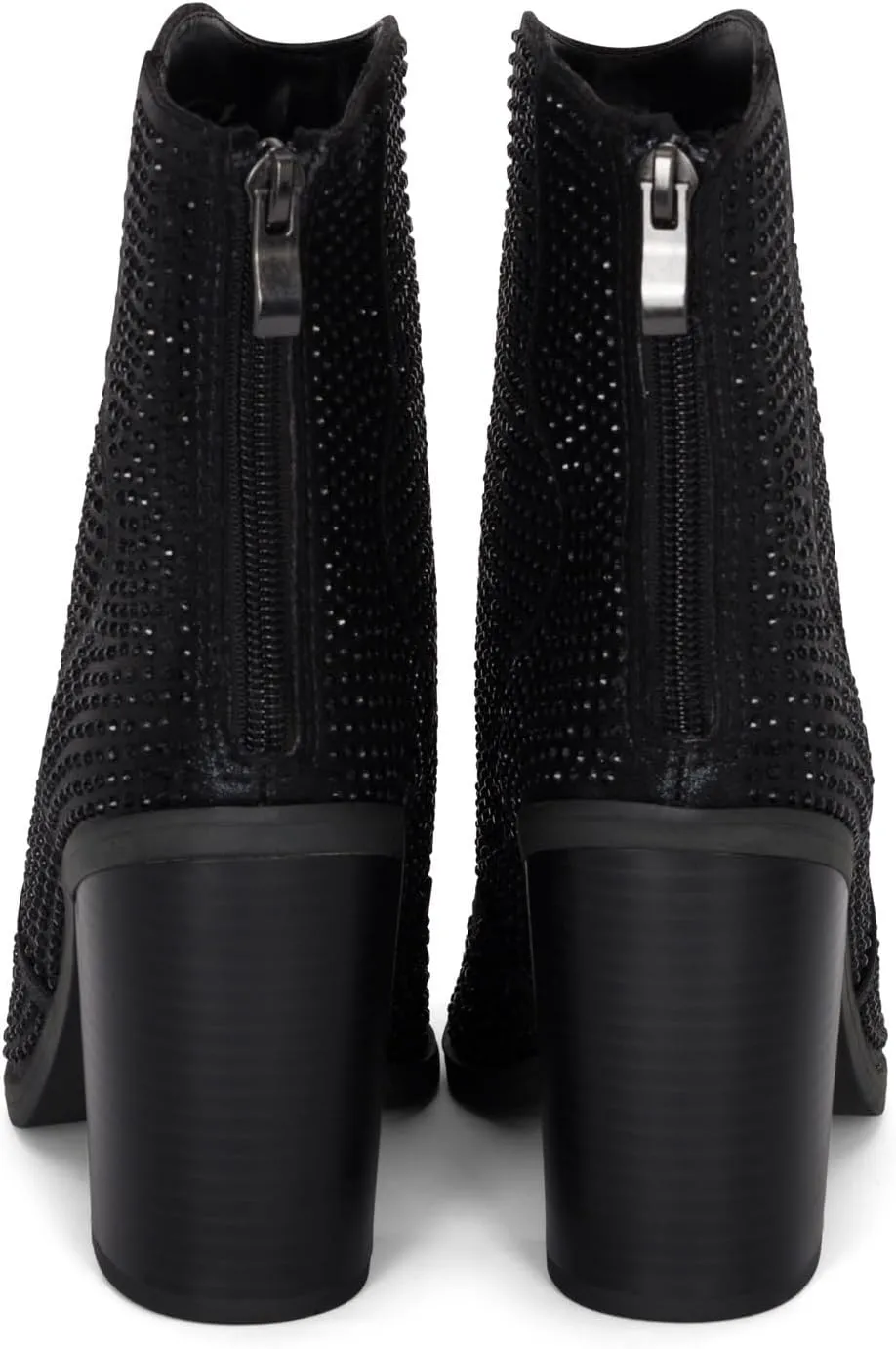 Chariot & Co Wyatt Sparkly Cowgirl Boots for Women – Silver, Gold, Black Western Ankle Booties with Rhinestones – Bedazzled Cowboy Boots 3.25” Heel
