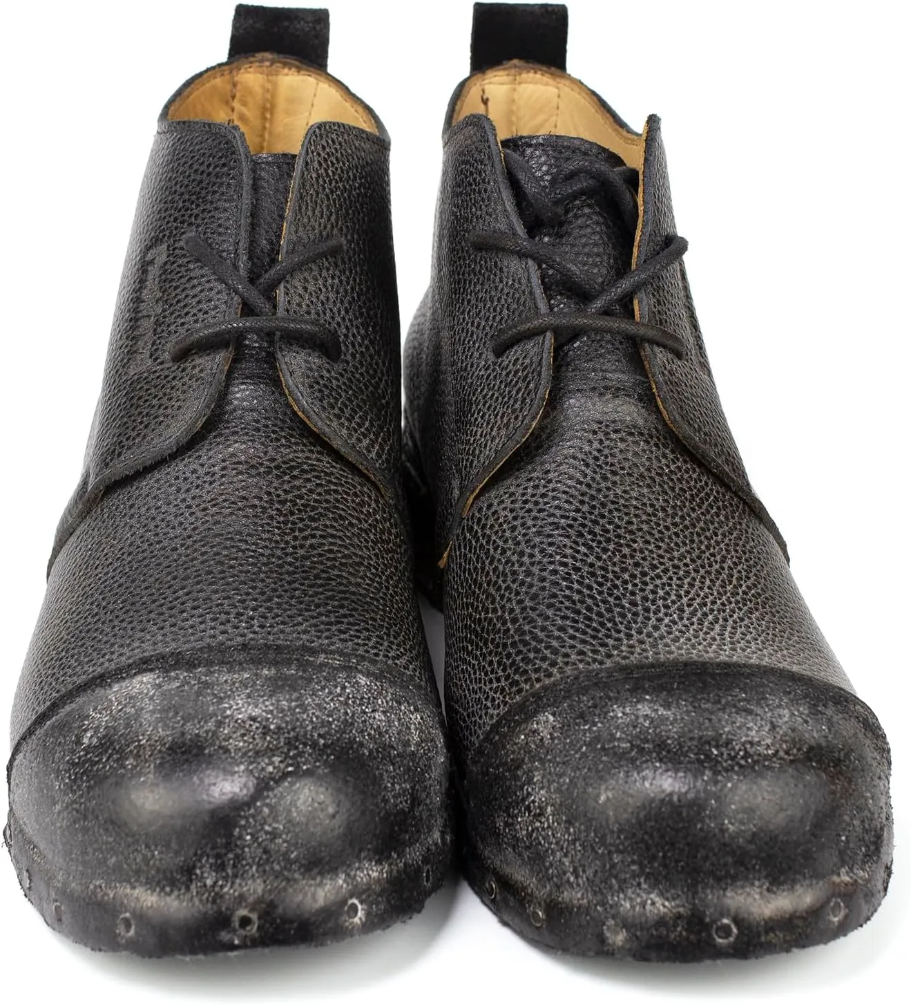 Chukka Boots Mens, Casual Leather Motorcycle Combat Boots,Dress Lace-Up Ankle Shoe, Fashion Cap Toe Boots for Men,6026-1