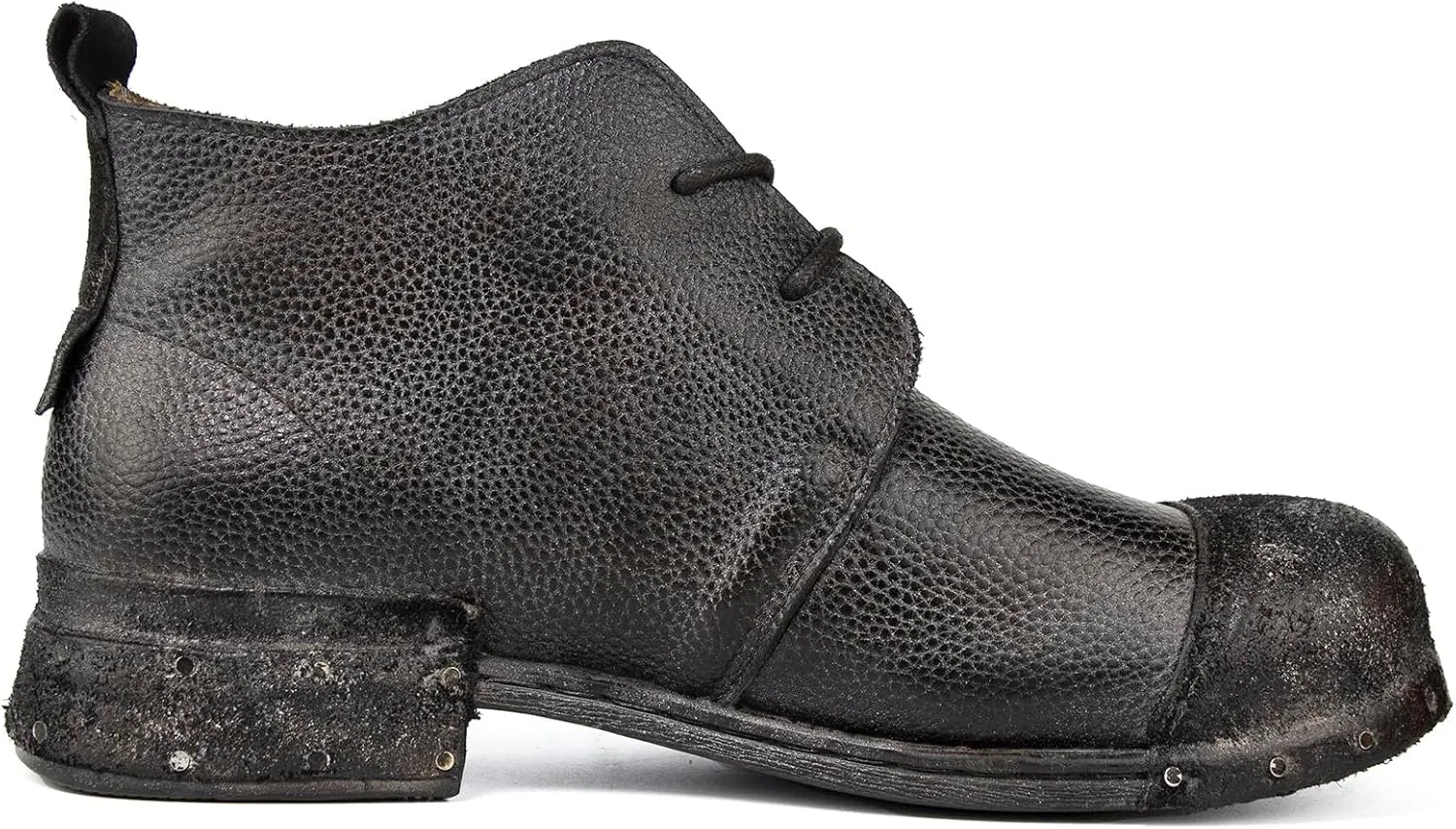 Chukka Boots Mens, Casual Leather Motorcycle Combat Boots,Dress Lace-Up Ankle Shoe, Fashion Cap Toe Boots for Men,6026-1
