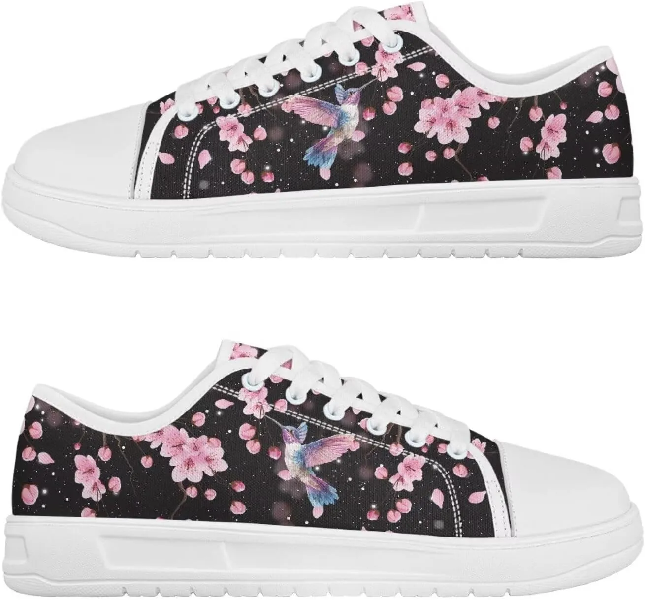 Classic Fashion Sneakers Canvas Shoes for Women Lace Up Low Top Canvas Casual Sneakers Lightweight Breathable Wide Toe Shoes