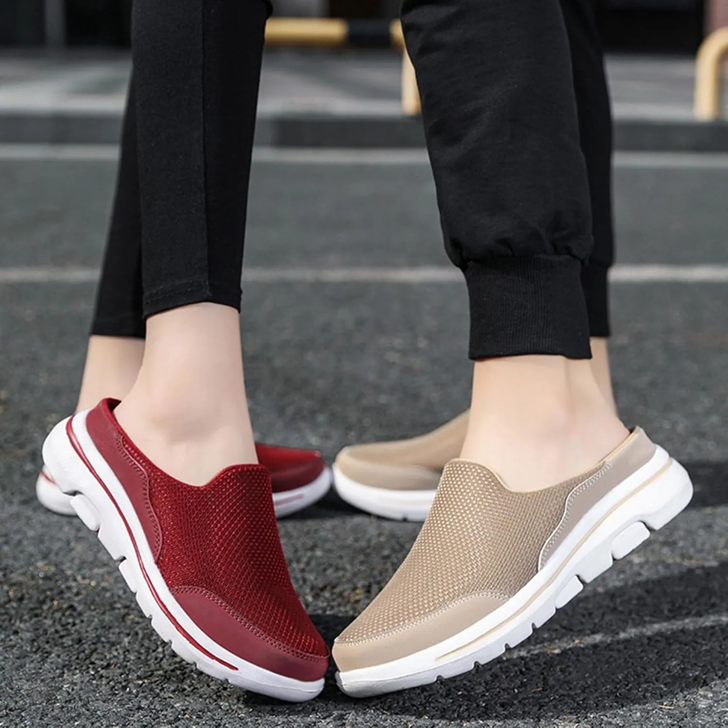 Clogs for Women Unisex Slippers Casual Clog House Shoes Comfort Slip-On Backless Walking Sneakers Summer Closed Toe Slides Breathable Slippers