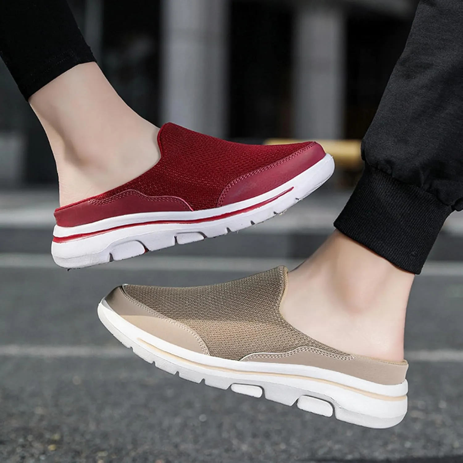 Clogs for Women Unisex Slippers Casual Clog House Shoes Comfort Slip-On Backless Walking Sneakers Summer Closed Toe Slides Breathable Slippers