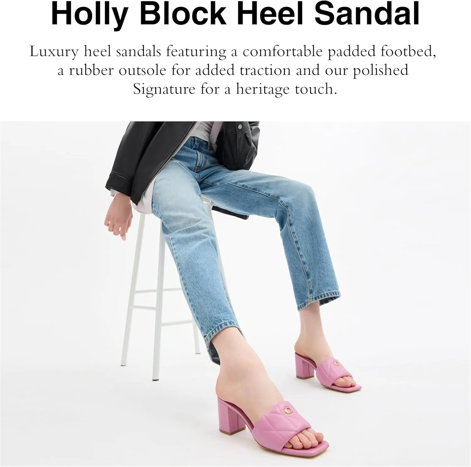 Coach Women's Holly Block Heel Sandal Platform