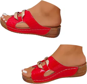 Comfortable Dressy Summer Shoes Thick Soled Women's Slippers For Outdoor Wear Fashionable And Casual Hollow Fish Mouth