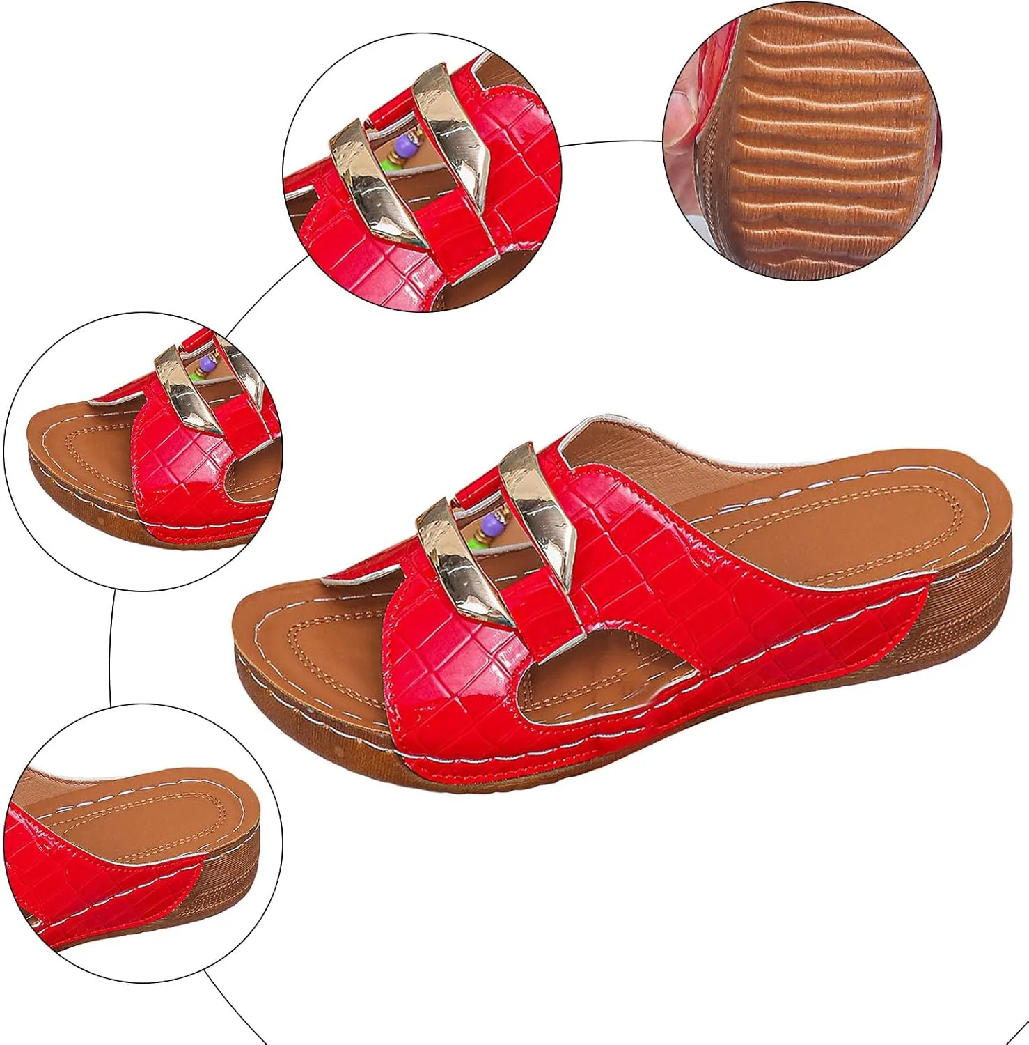 Comfortable Dressy Summer Shoes Thick Soled Women's Slippers For Outdoor Wear Fashionable And Casual Hollow Fish Mouth