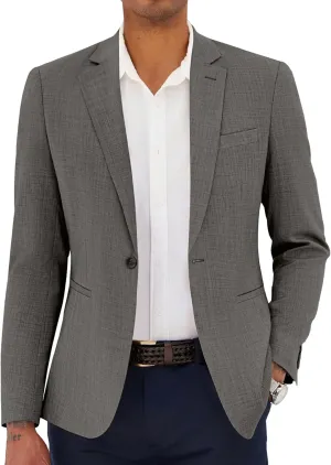 COOFANDY Men's Casual Blazer Sport Coats Dress One Button Lightweight Summer Suit Jacket Business Blazer Jacket