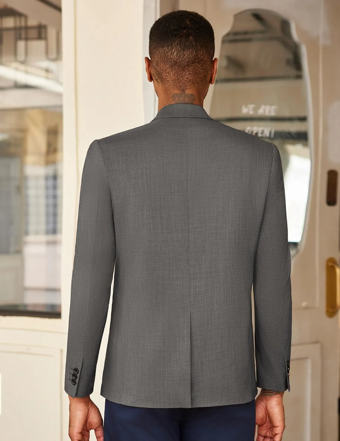 COOFANDY Men's Casual Blazer Sport Coats Dress One Button Lightweight Summer Suit Jacket Business Blazer Jacket