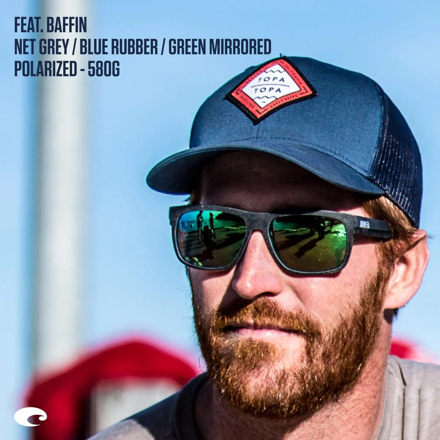 Costa Del Mar Baffin Rectangular Sunglasses