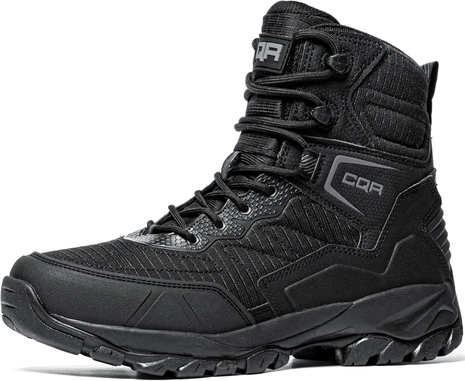 CQR Men's Military Tactical Boots, Lightweight 6 Inches Combat Boots, Durable EDC Outdoor Work Boots