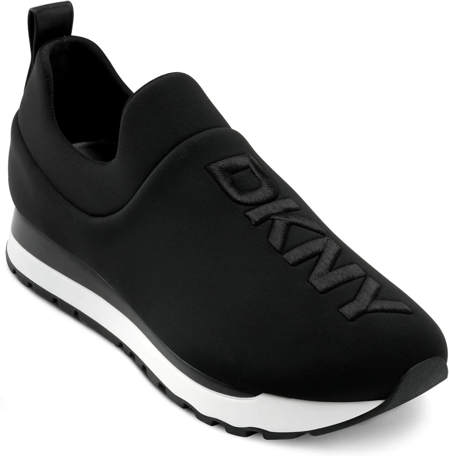 DKNY Women's Jadyn Everyday Slip On Jogger Sneaker, Black, 9