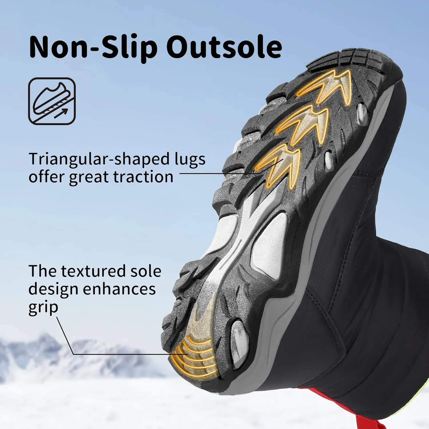 DREAM PAIRS Boys Girls Snow Boots Waterproof Hook and Loop Mid Calf Faux Fur Lining Winter Shoes for Little/Big Kids