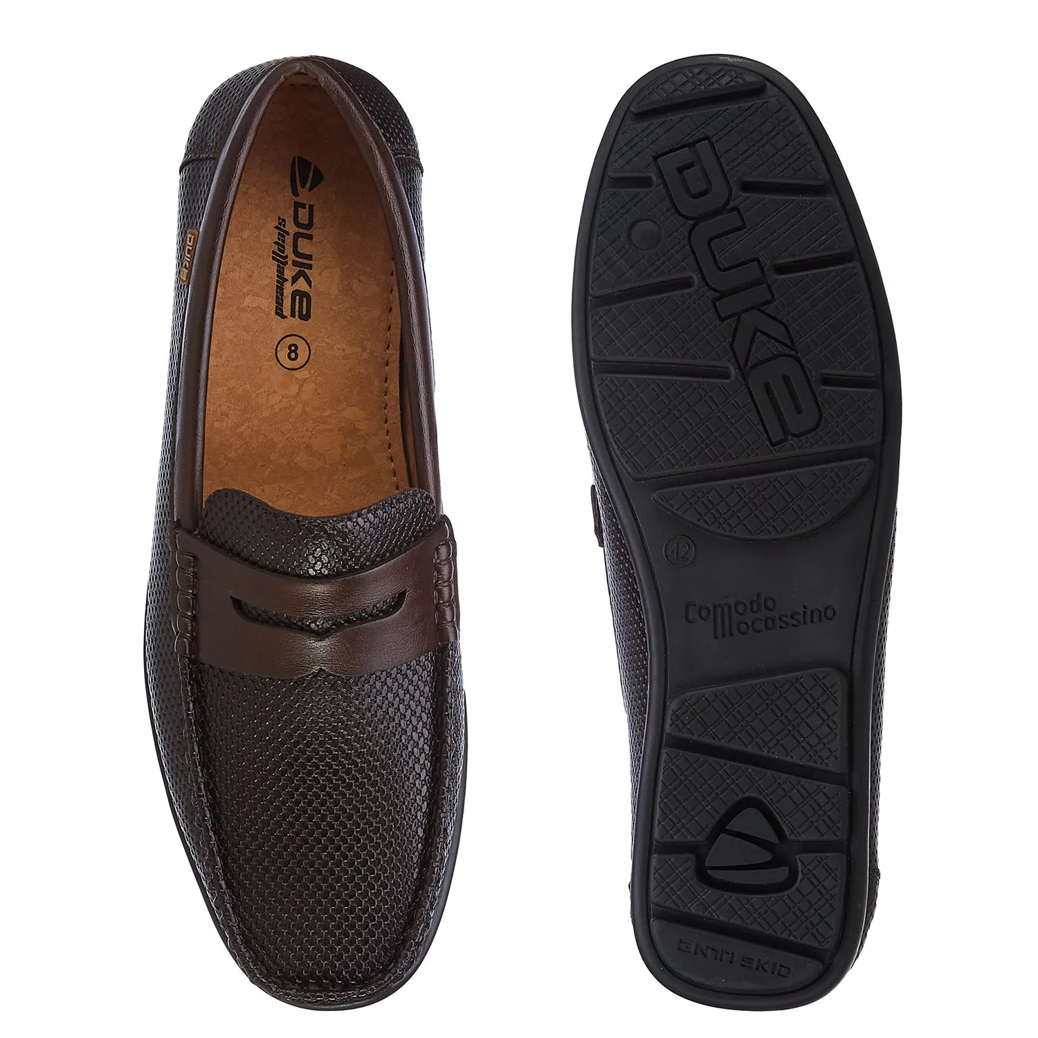 Duke Mens Textured Loafers (FWD4041)