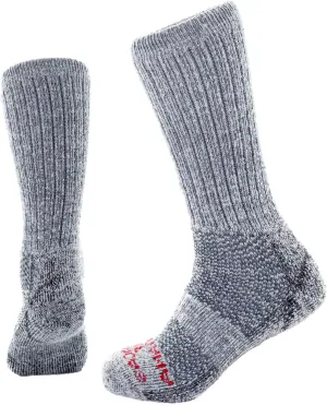Extra Cushion Alpaca Boot Socks – Mid-Calf Thermal Socks for Men & Women | Moisture-Wicking, Breathable, Warm Outdoor Fit (Gray, Large - Women 10-12, Men 9.5-11)