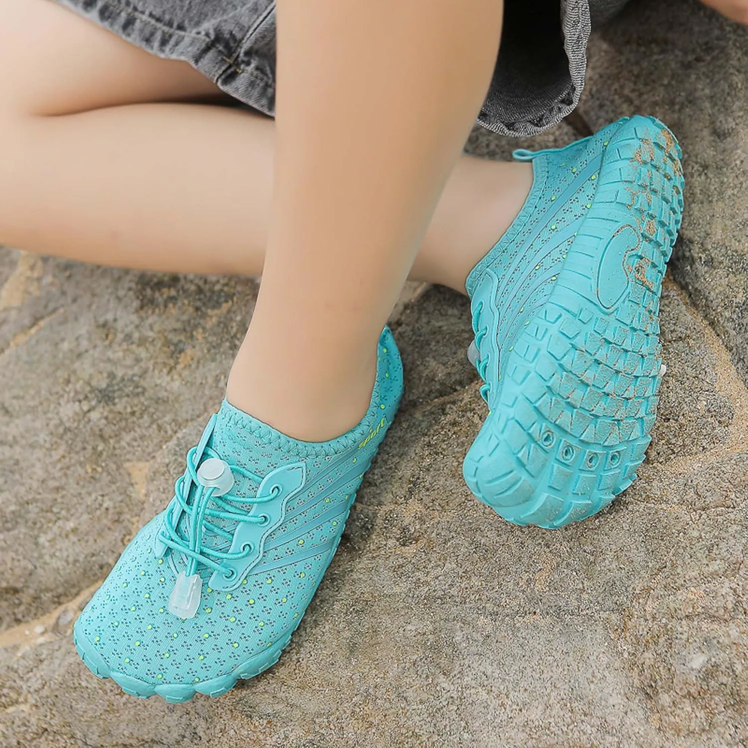 Fashion Boys Girls' Width Edition Lightweight Comfortable Wading Beach Shoes, Casual Skateboarding Shoes , Versatile Anti slip Walking Shoes, Outdoor Jogging Shoes, Leisure Dance Shoes, Park Flats
