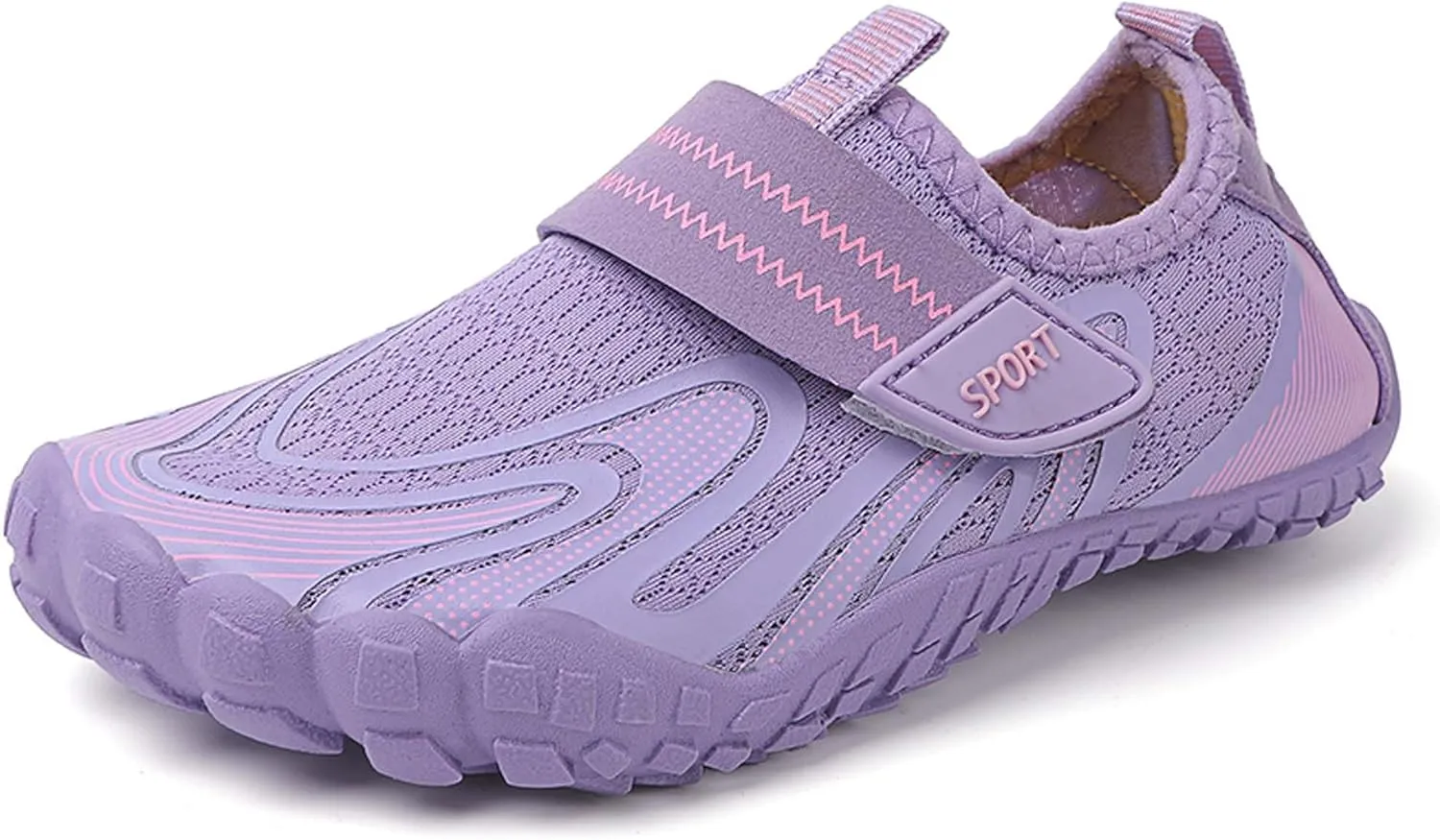 Fashion Boys Girls' Width Edition Lightweight Comfortable Wading Beach Shoes, Casual Skateboarding Shoes , Versatile Anti slip Walking Shoes, Outdoor Jogging Shoes, Leisure Dance Shoes, Park Flats