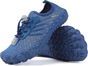 Fashion Boys Girls' Width Edition Lightweight Comfortable Wading Beach Shoes, Casual Skateboarding Shoes , Versatile Anti slip Walking Shoes, Outdoor Jogging Shoes, Leisure Dance Shoes, Park Flats