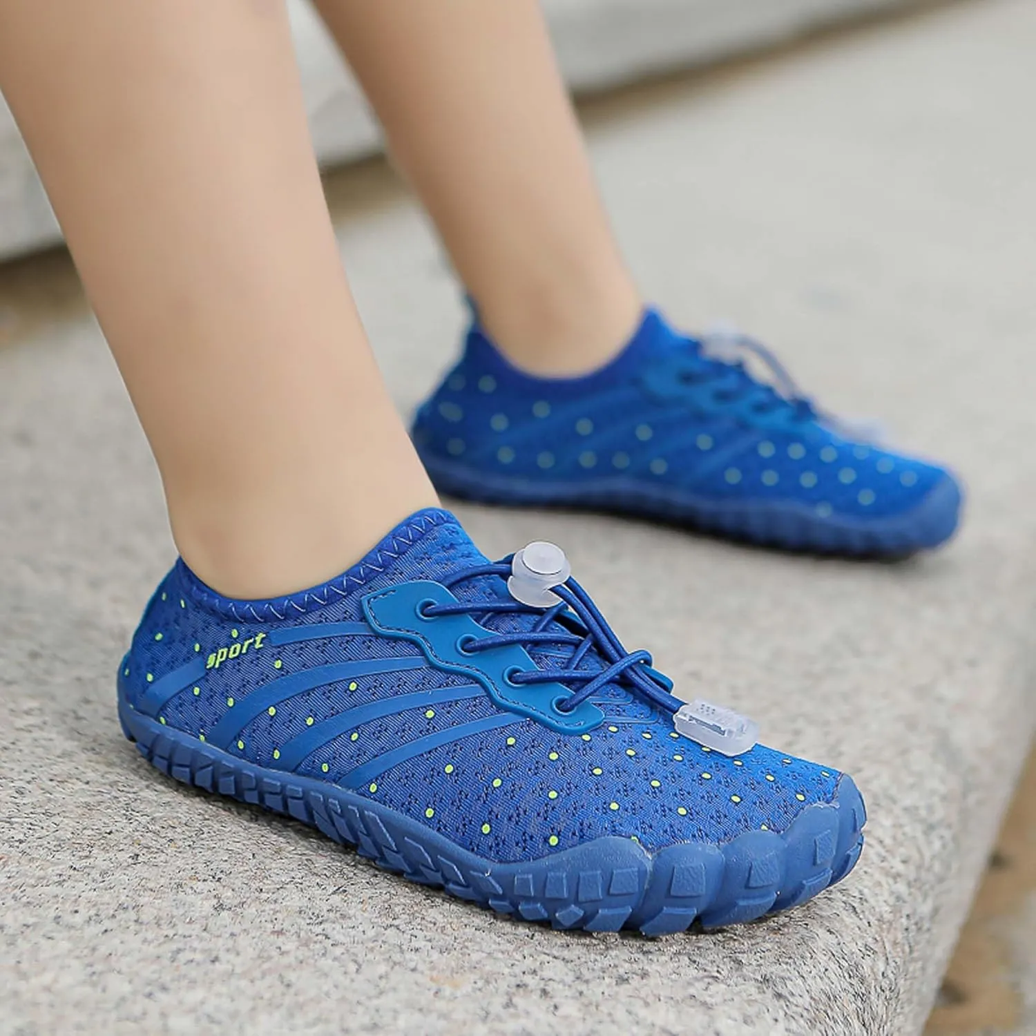 Fashion Boys Girls' Width Edition Lightweight Comfortable Wading Beach Shoes, Casual Skateboarding Shoes , Versatile Anti slip Walking Shoes, Outdoor Jogging Shoes, Leisure Dance Shoes, Park Flats