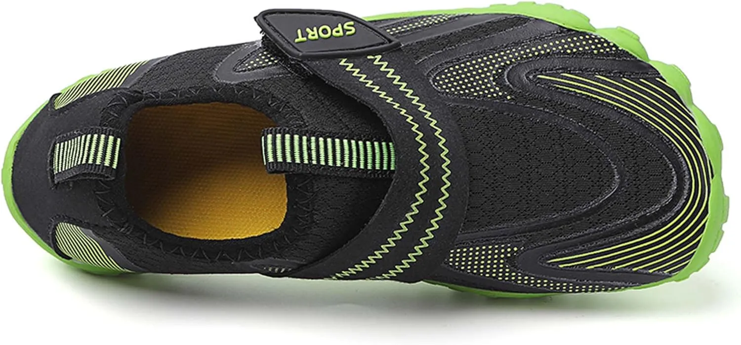 Fashion Boys Girls' Width Edition Lightweight Comfortable Wading Beach Shoes, Casual Skateboarding Shoes , Versatile Anti slip Walking Shoes, Outdoor Jogging Shoes, Leisure Dance Shoes, Park Flats