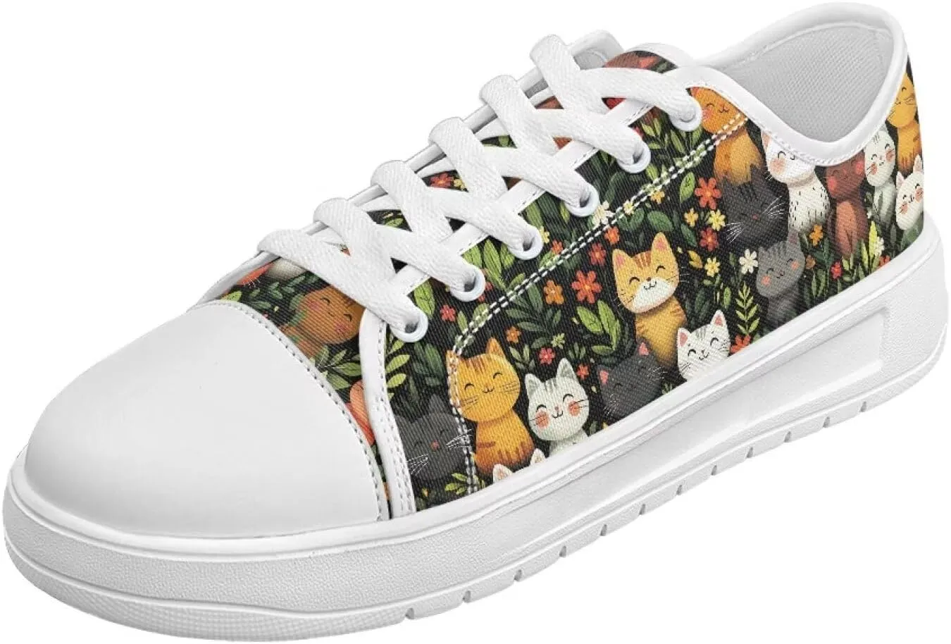 Fashion Sneakers for Women Lace up Memory Foam Insole and Non-Slip Womens Shoes Dressy Casual Spring Shoes