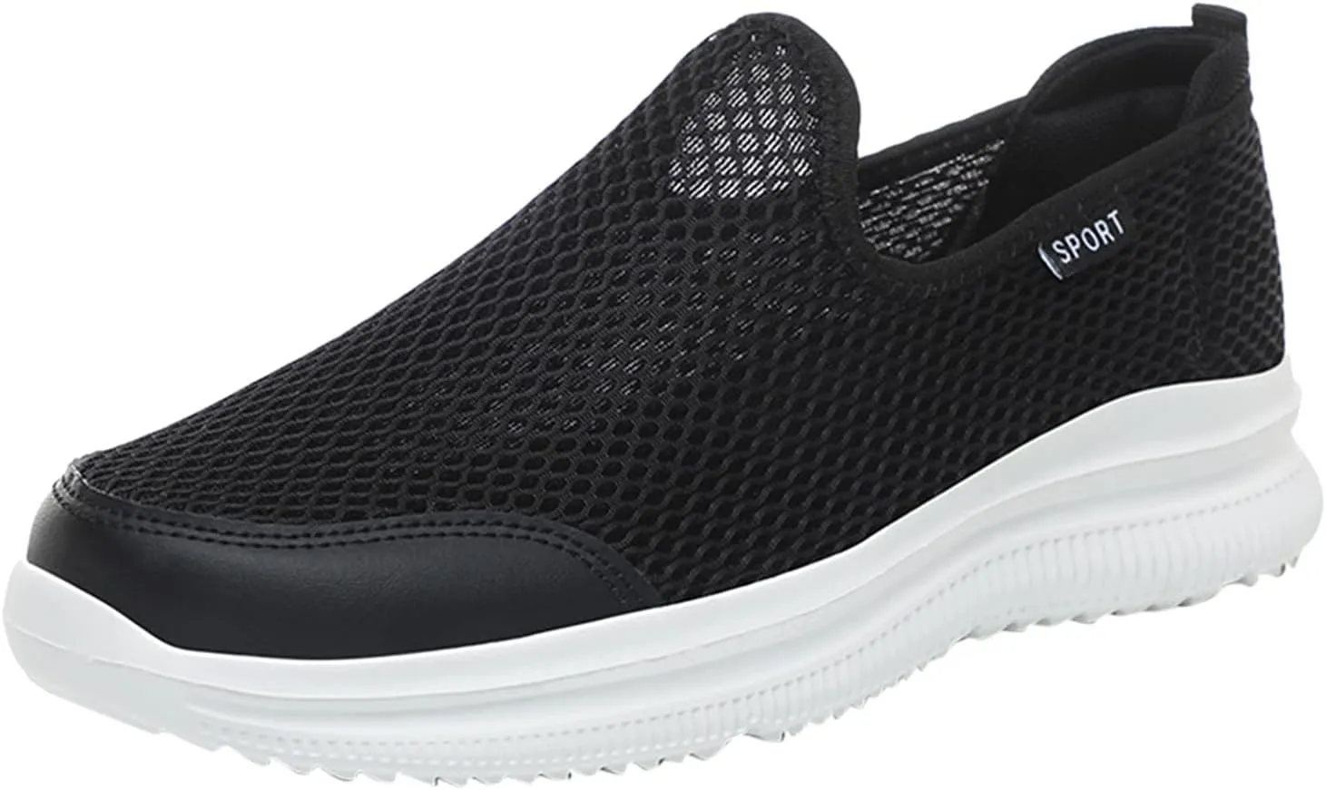 Fashion Summer Men Breathable Mesh Flat Elastic Casual Shoes Mens Sneaker Socks Sneaker