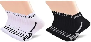 Fila Men's Racing Striped Quarter Socks