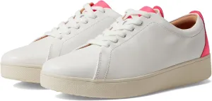 FitFlop Rally Neon-Pop Leather Sneakers