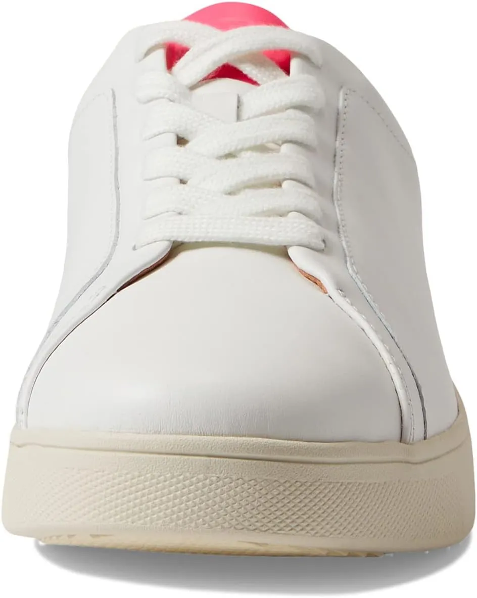 FitFlop Rally Neon-Pop Leather Sneakers