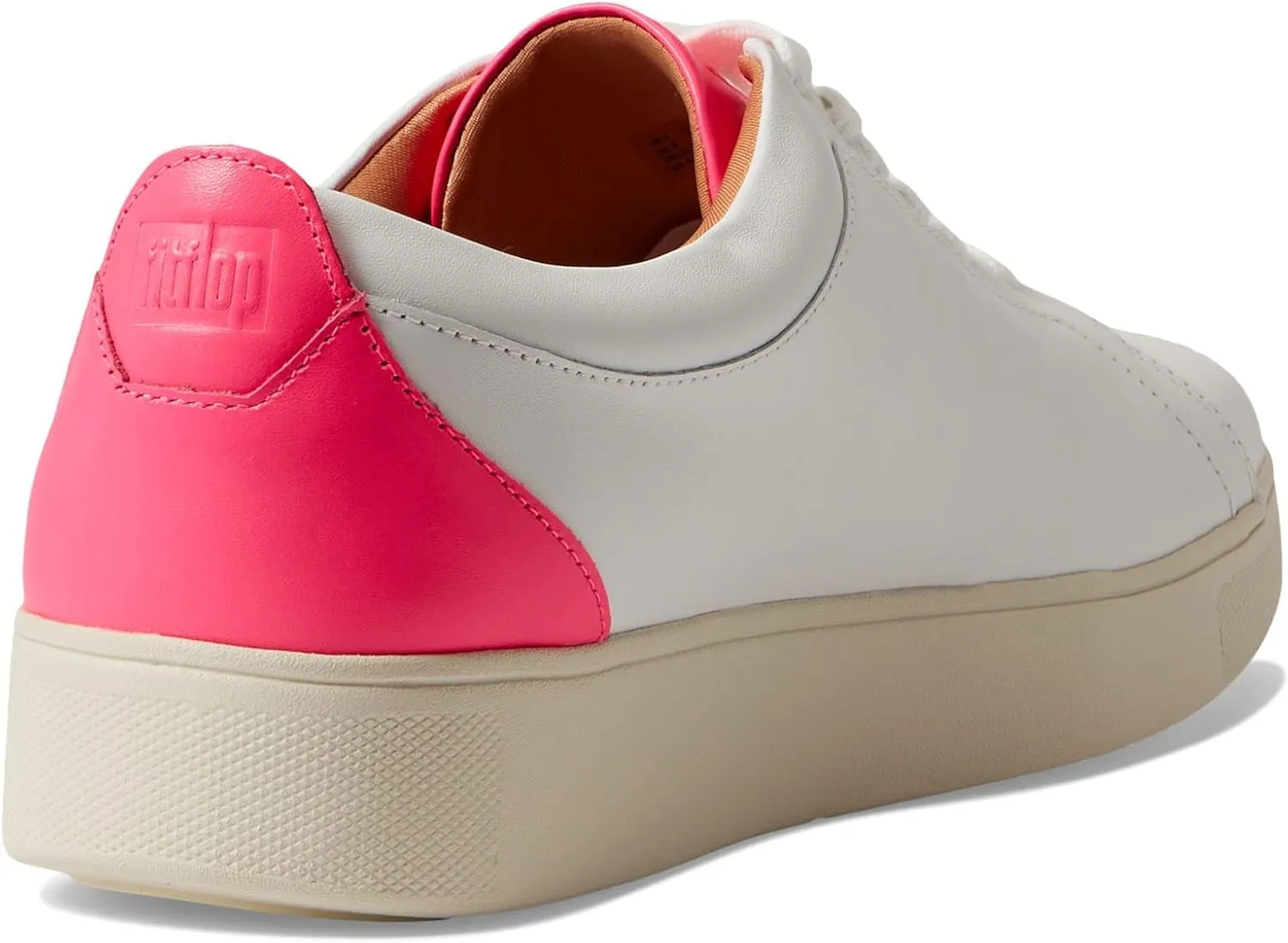 FitFlop Rally Neon-Pop Leather Sneakers
