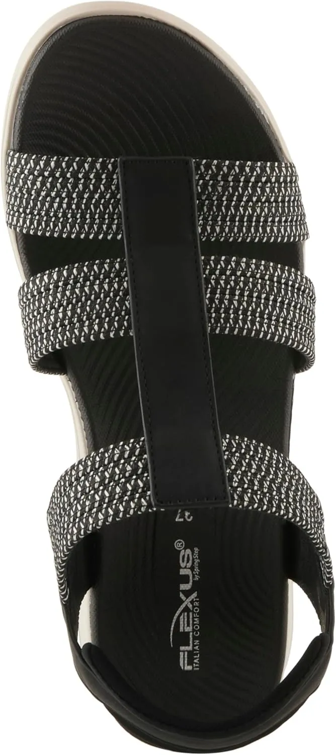 Flexus Women's CARDONA Ankle Strap Sandals – Comfortable Multi-Strap Design with Arch Support and Shock-Absorbent Outsole
