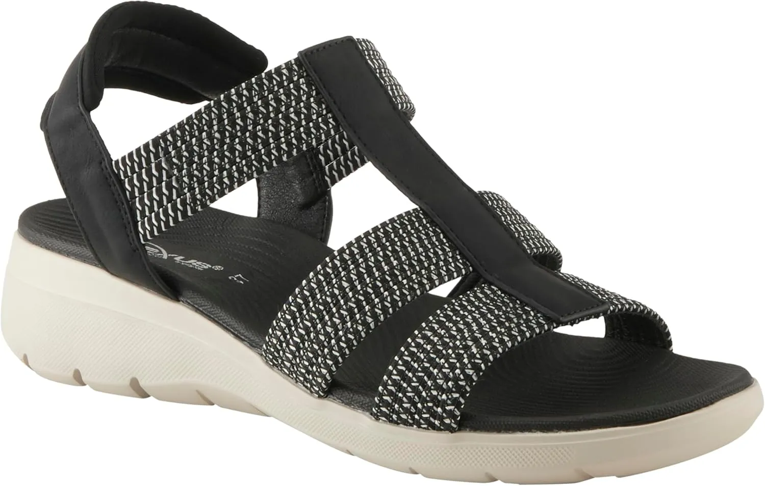 Flexus Women's CARDONA Ankle Strap Sandals – Comfortable Multi-Strap Design with Arch Support and Shock-Absorbent Outsole