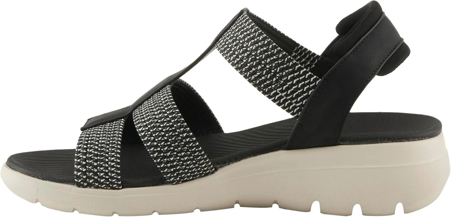 Flexus Women's CARDONA Ankle Strap Sandals – Comfortable Multi-Strap Design with Arch Support and Shock-Absorbent Outsole