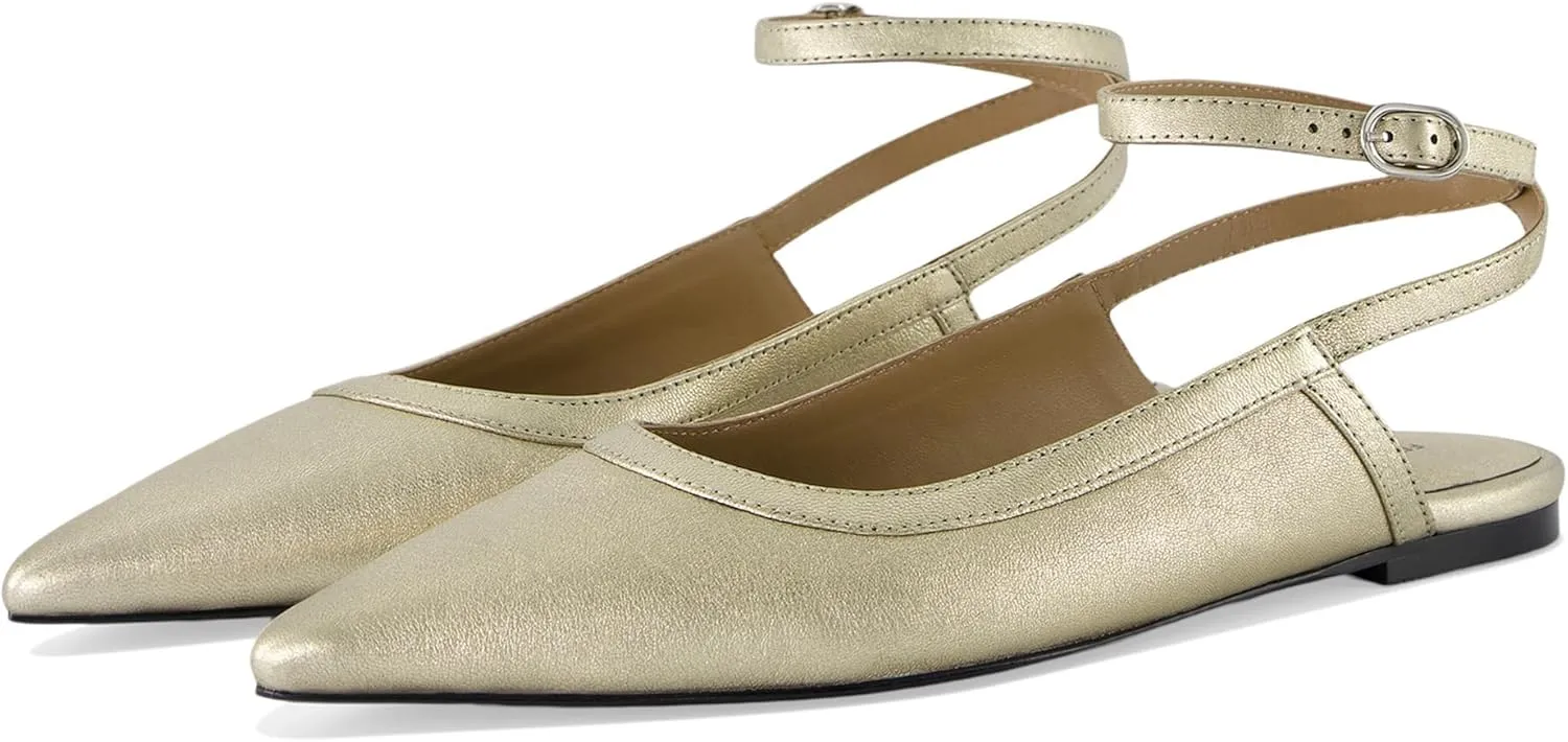 Free People Women's Jules Point Wrap Flats Ballet