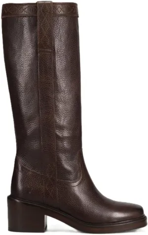 Frye Kate Pull On 14” Leather Boots for Women - Riding Boots with 2” Heel, Leather Lining, Intricate Stitching, Cushioned Footbed, and Rubber Outsole