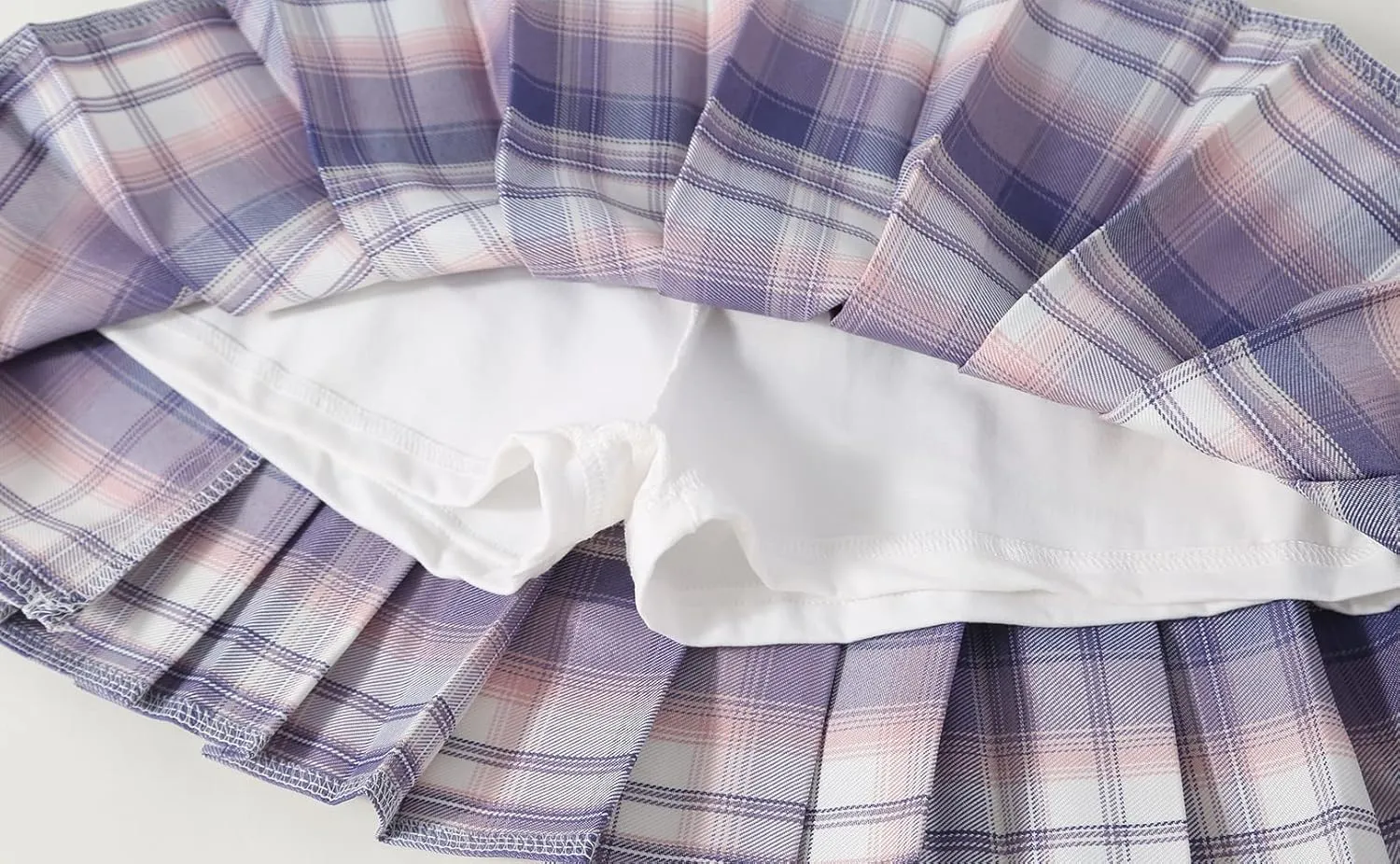 Girls' Pleated Plaid Mini Skirt with Shorts Girl Uniform School Tennis Skater Skirts Skort 2T-14Y
