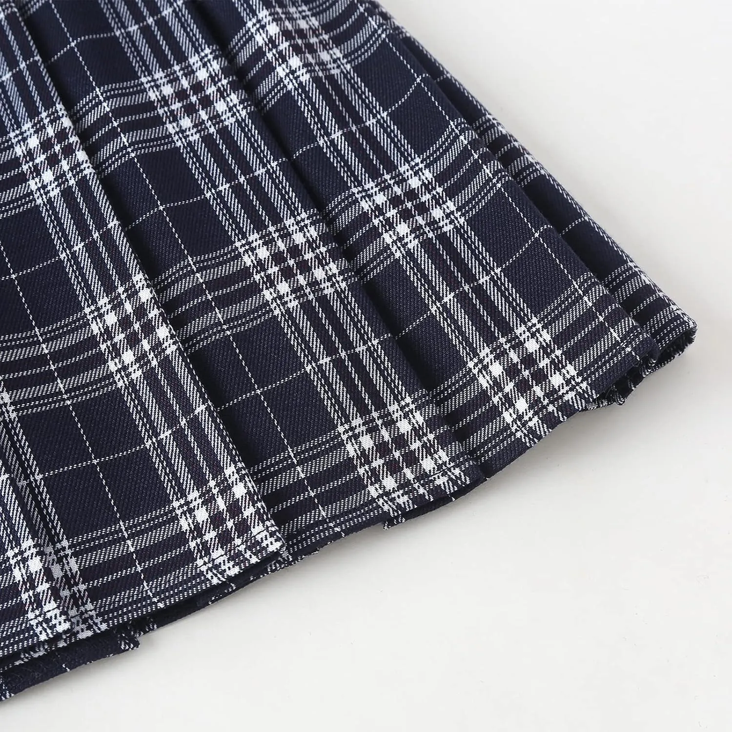 Girls' Pleated Plaid Mini Skirt with Shorts Girl Uniform School Tennis Skater Skirts Skort 2T-14Y