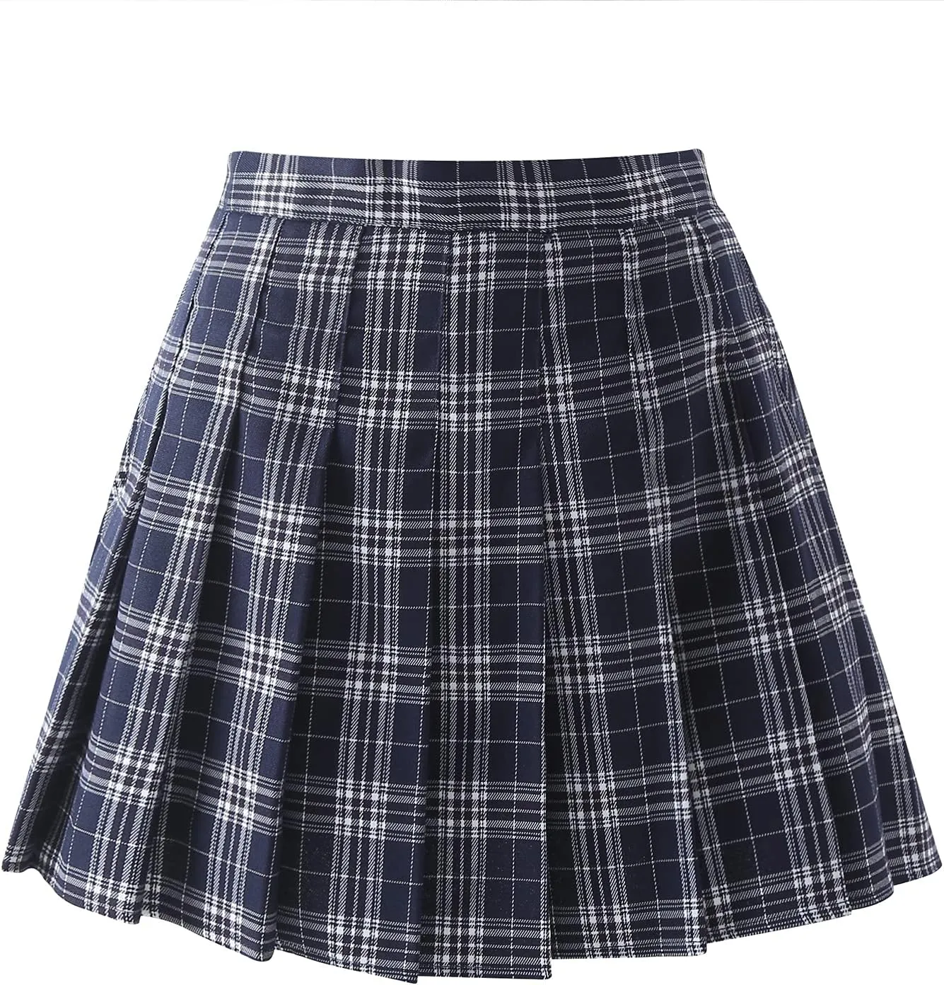 Girls' Pleated Plaid Mini Skirt with Shorts Girl Uniform School Tennis Skater Skirts Skort 2T-14Y