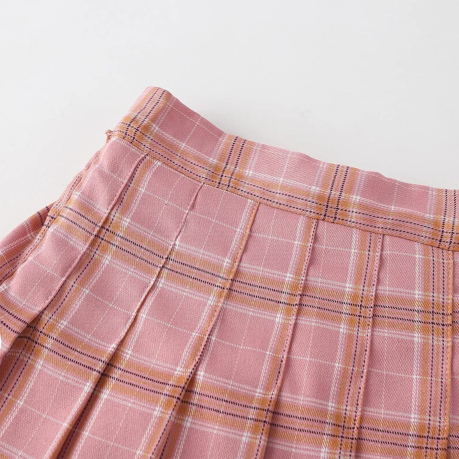 Girls' Pleated Plaid Mini Skirt with Shorts Girl Uniform School Tennis Skater Skirts Skort 2T-14Y