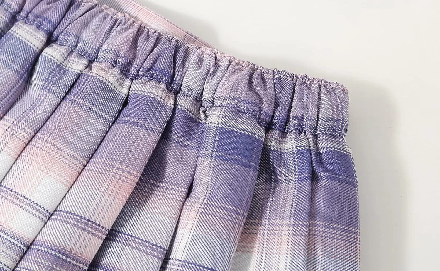 Girls' Pleated Plaid Mini Skirt with Shorts Girl Uniform School Tennis Skater Skirts Skort 2T-14Y