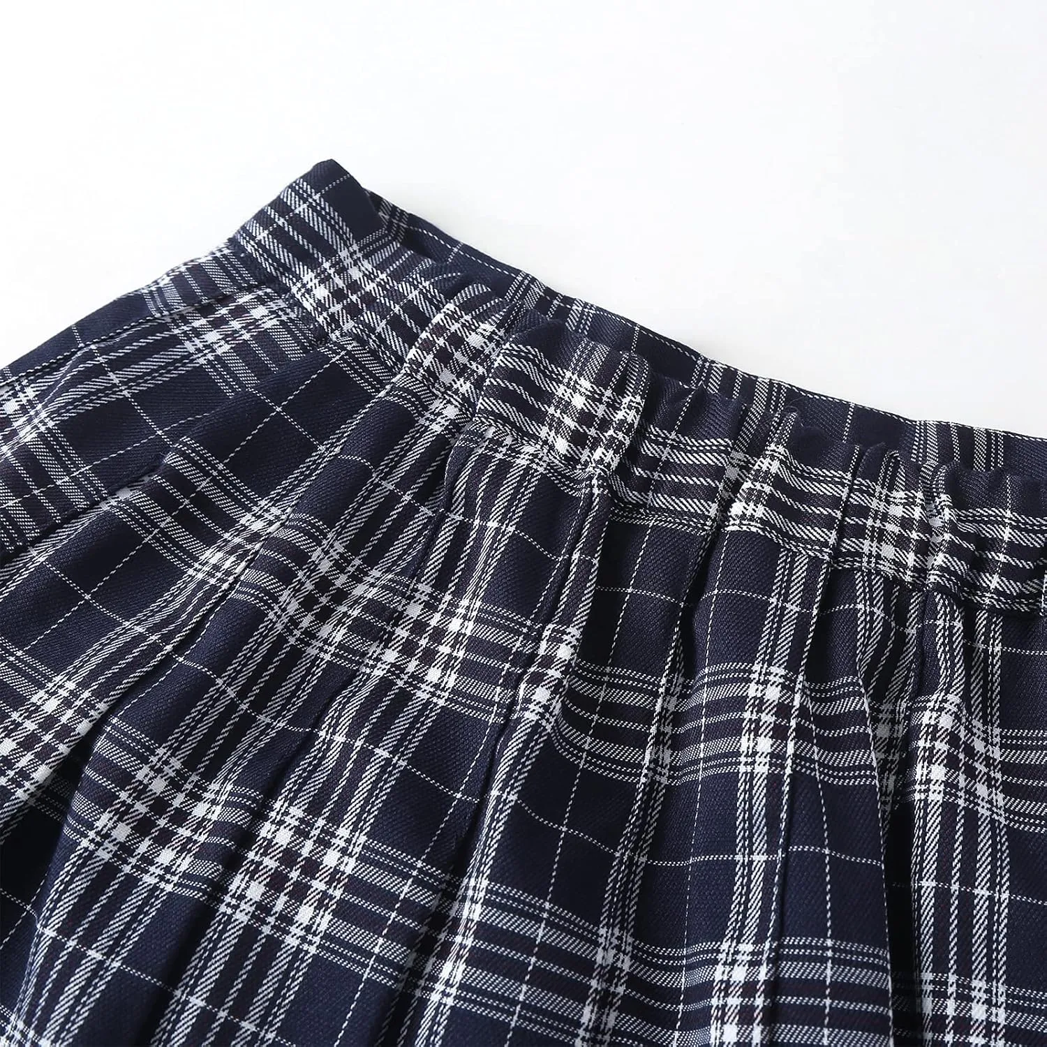 Girls' Pleated Plaid Mini Skirt with Shorts Girl Uniform School Tennis Skater Skirts Skort 2T-14Y