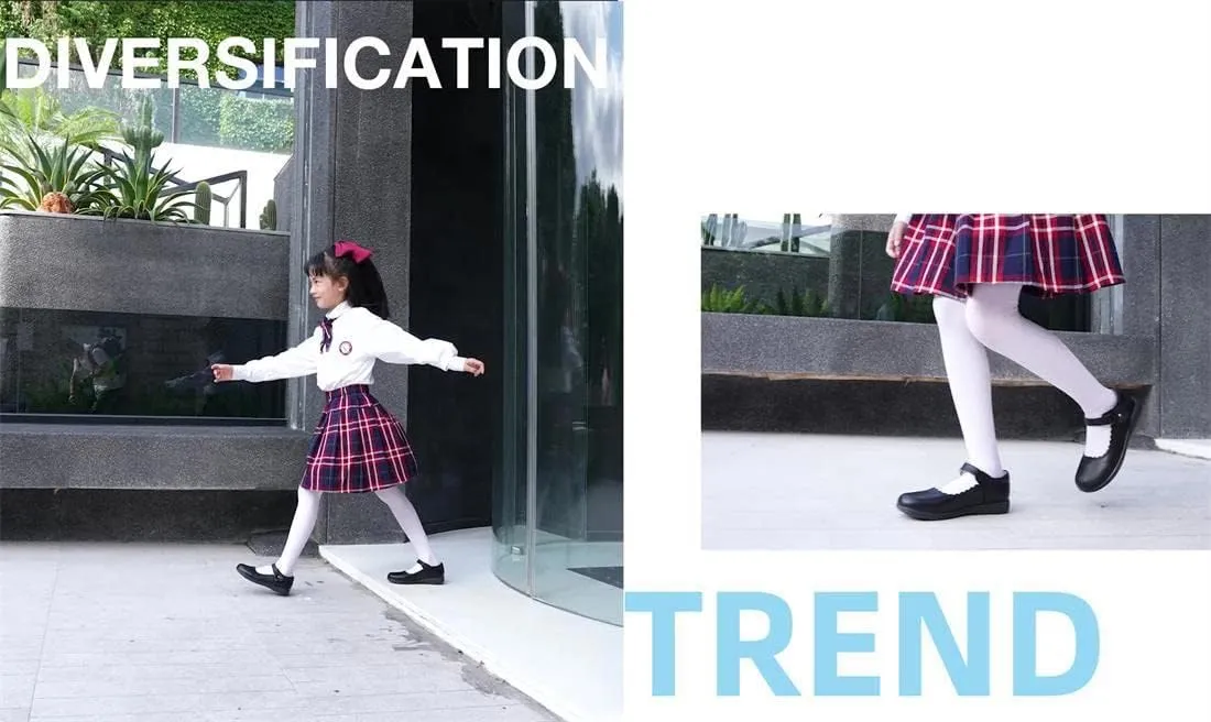 Girls School Uniform Dress Shoes Oxford Shoes Princess Mary Jane Flats(Toddler/Little Girl/Big Girl)