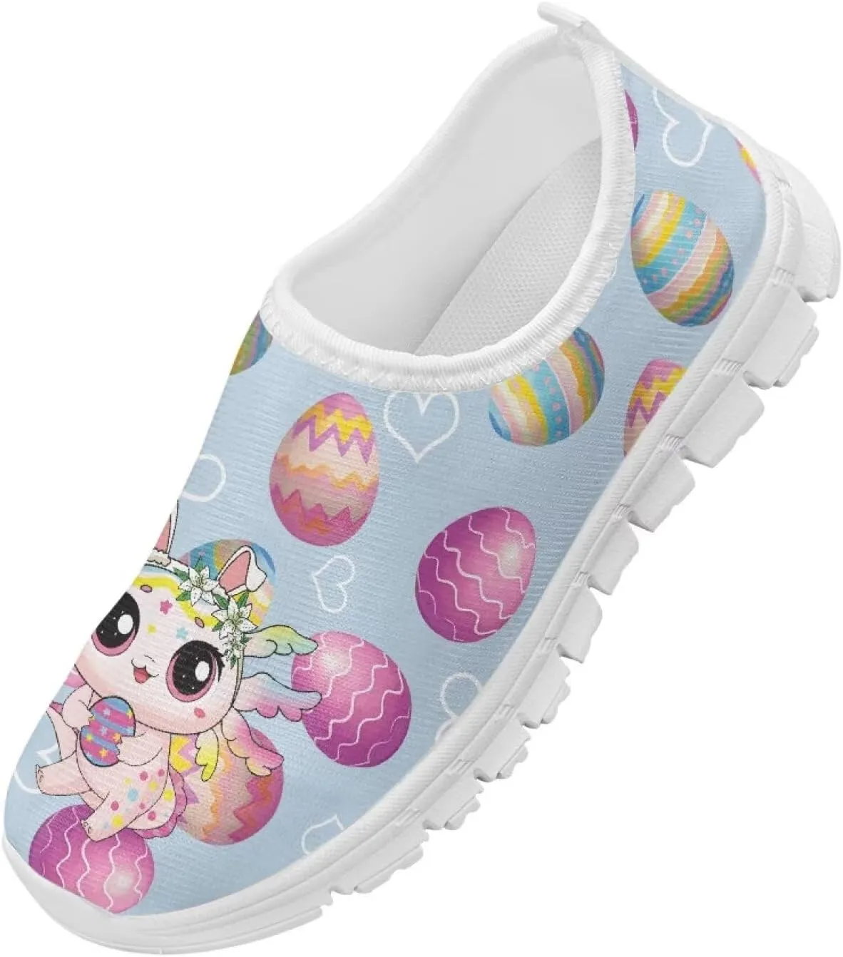Girls Slip On Shoes Easter Sneakers for Girls Kids Cute Holiday Shoes
