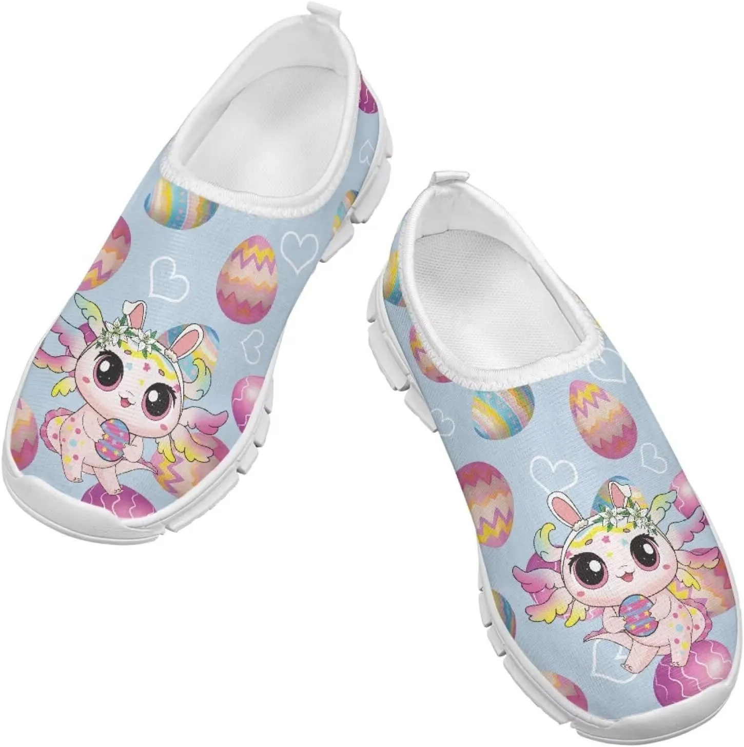 Girls Slip On Shoes Easter Sneakers for Girls Kids Cute Holiday Shoes