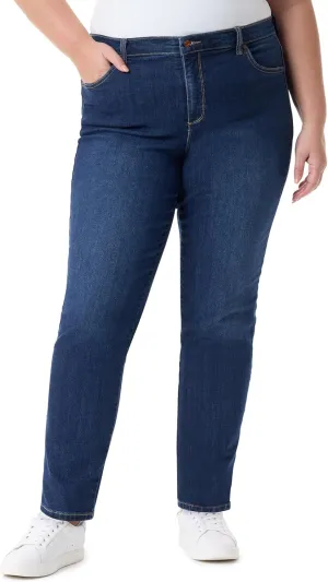 Gloria Vanderbilt Women's Amanda Classic High Rise Tapered Jean Plus Size