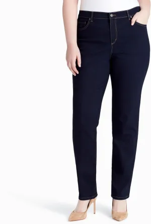 Gloria Vanderbilt Women's Amanda Classic High Rise Tapered Jean Plus Size